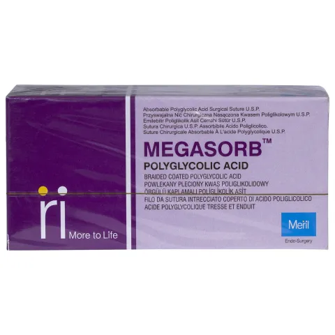 Sutura chirurgicala acid poliglicolic 75cm ac rotund 1/2 30mm USP 2/0