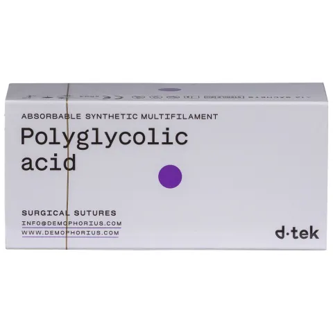 Sutura chirurgicala acid poliglicolic 90cm ac triunghiular RC 1/2 40mm USP 0