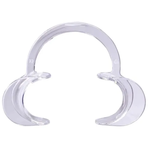 Departator bucal bicomisural PRIMA, transparent, plastic autoclavabil 134 °C, diverse marimi, 1 pereche