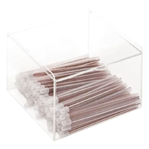 Dispenser aspiratoare saliva, PRIMA, transparent, plexiglas, capacitate 250 bucati