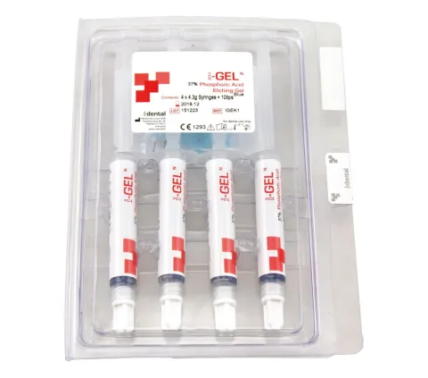 i-GEL Acid Demineralizant, pentru smalt si dentina, 4 seringix4.3gr, 20 varfuri