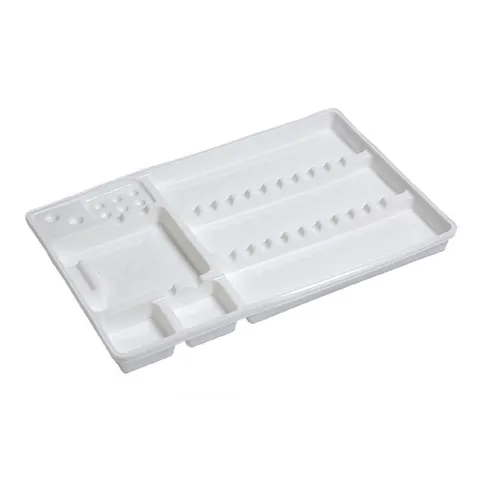 Tavite din plastic de unica folosinta 28x18cm PRIMA, pentru instrumentarul stomatologic, 100 bucati
