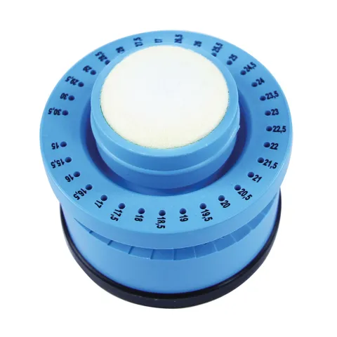 Suport sterilizare ace endodontice, 16 orificii, burete, Ø 7.4 cm