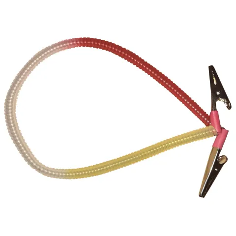 Lant pentru bavete PRIMA in forma de spirala, 35 cm, plastic, cleme metalice