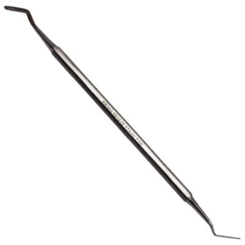 Spatula bucala din inox, PRIMA, cu 2 capete, 17cm