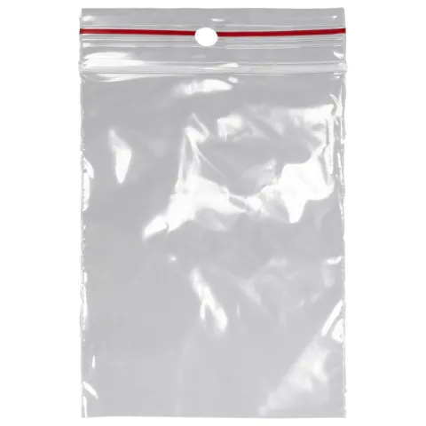 Pungi cu fermoar ZIPLOCK PRIMA 60x85 mm, transparente, reutilizabile pentru ambalare si depozitare, set 100 bucati