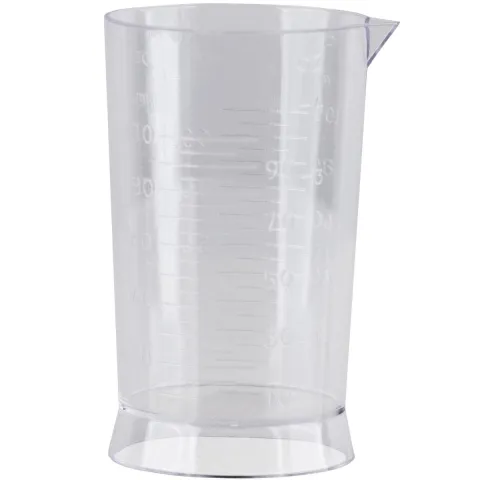 Pahar gradat din plastic, transparent 100ml