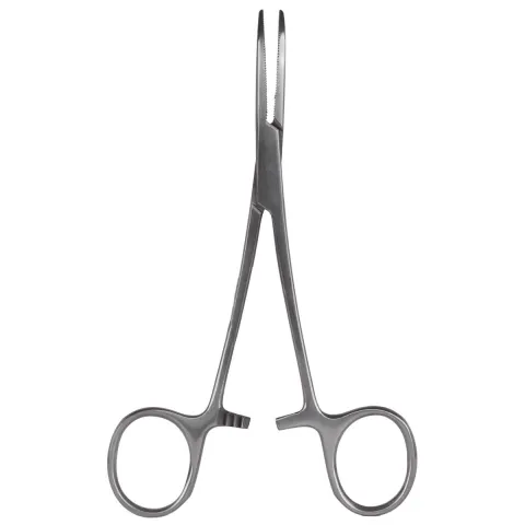 Pensa Crile pentru manipulare precisa vase de sange, cu varf curbat, otel inoxidabil, 14 cm