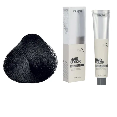 Vopsea profesionala de par, 1 Brunet, MAXIMA, 100ml