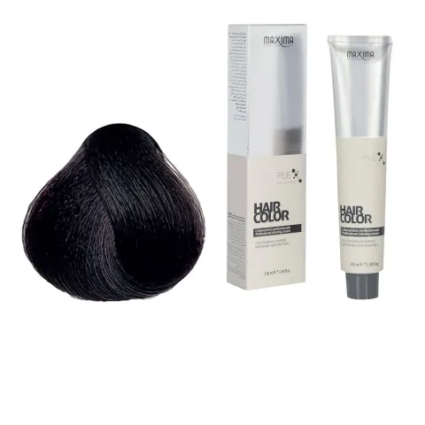 Vopsea profesionala de par, 3.99 Saten ciocolata neagra, MAXIMA, 100ml