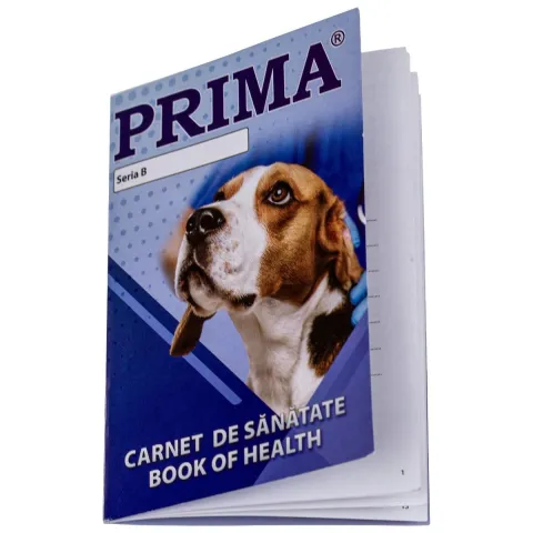 Carnet de sanatate pentru caini si pisici PRIMA, albastru, 32 pagini (inclusiv coperta)